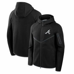 Atlanta Braves Nike Tech Fleece Raglan Full-Zip Windrunner Hoodie | MLB For sale