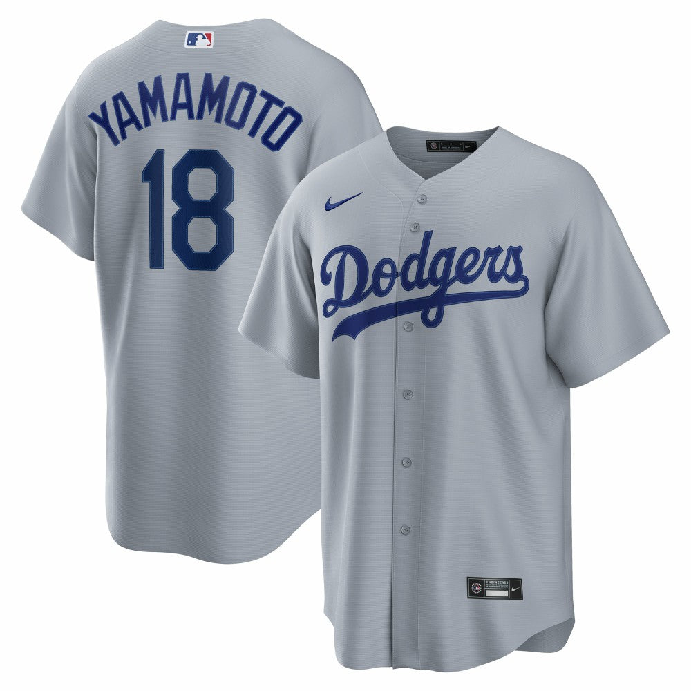 Yoshinobu Yamamoto Los Angeles Dodgers Nike Road Replica Jersey | MLB Online
