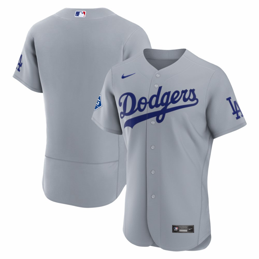 Los Angeles Dodgers Nike Road Sponsor Patch Authentic Jersey | MLB New