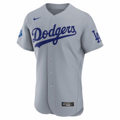 Los Angeles Dodgers Nike Road Sponsor Patch Authentic Jersey | MLB New