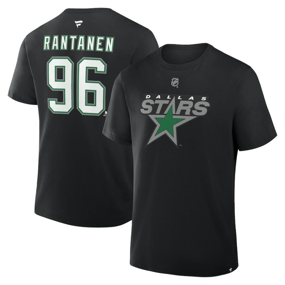 Mikko Rantanen Dallas Stars Fanatics Authentic Stack Name & Number T-Shirt For Sale
