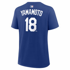 Yoshinobu Yamamoto Los Angeles Dodgers Nike Women's Alternate Name & Number T-Shirt | MLB Shop