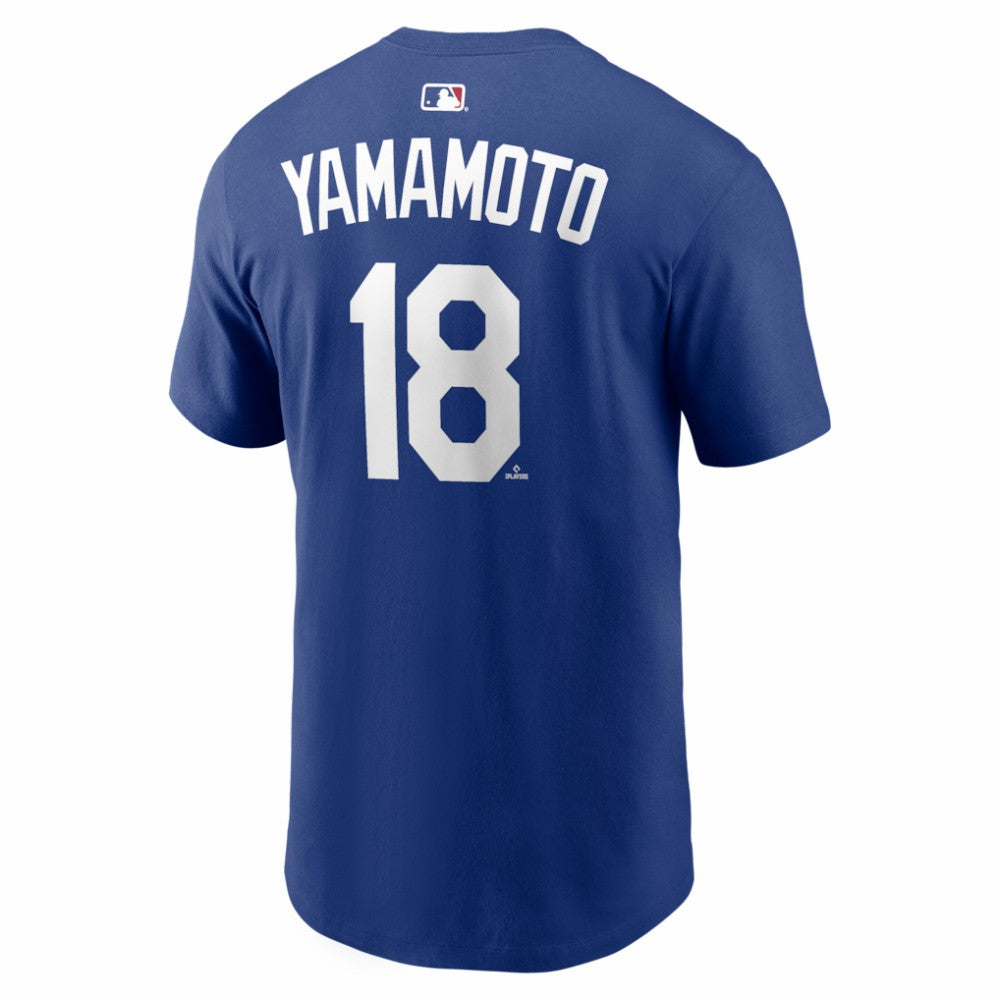 Yoshinobu Yamamoto Los Angeles Dodgers Nike Alternate Name & Number T-Shirt | MLB For sale