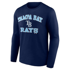 Tampa Bay Rays Logo Athletic Heart & Soul Long Sleeve T-Shirt | MLB New