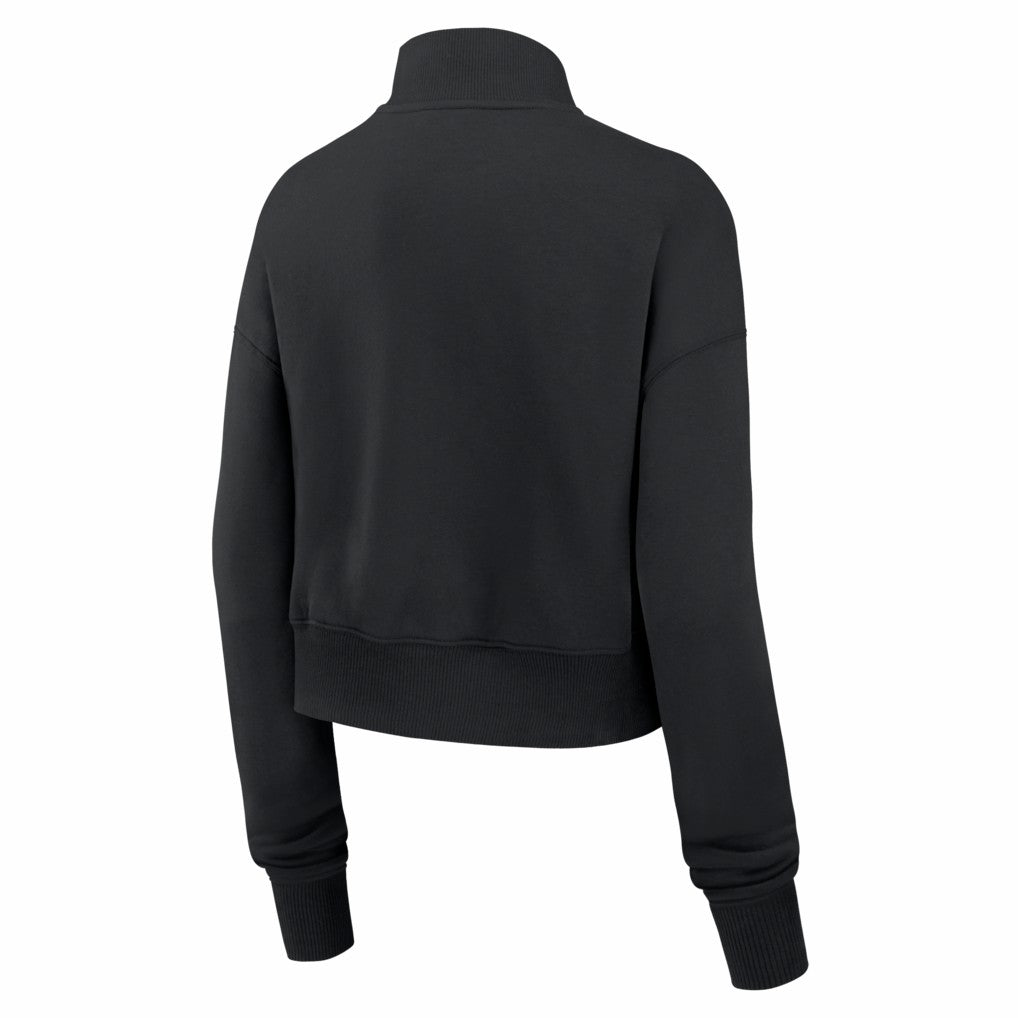 Chicago Bears Nike Women's Legacy Phoenix Fleece Cropped Half-Zip Sweatshirt