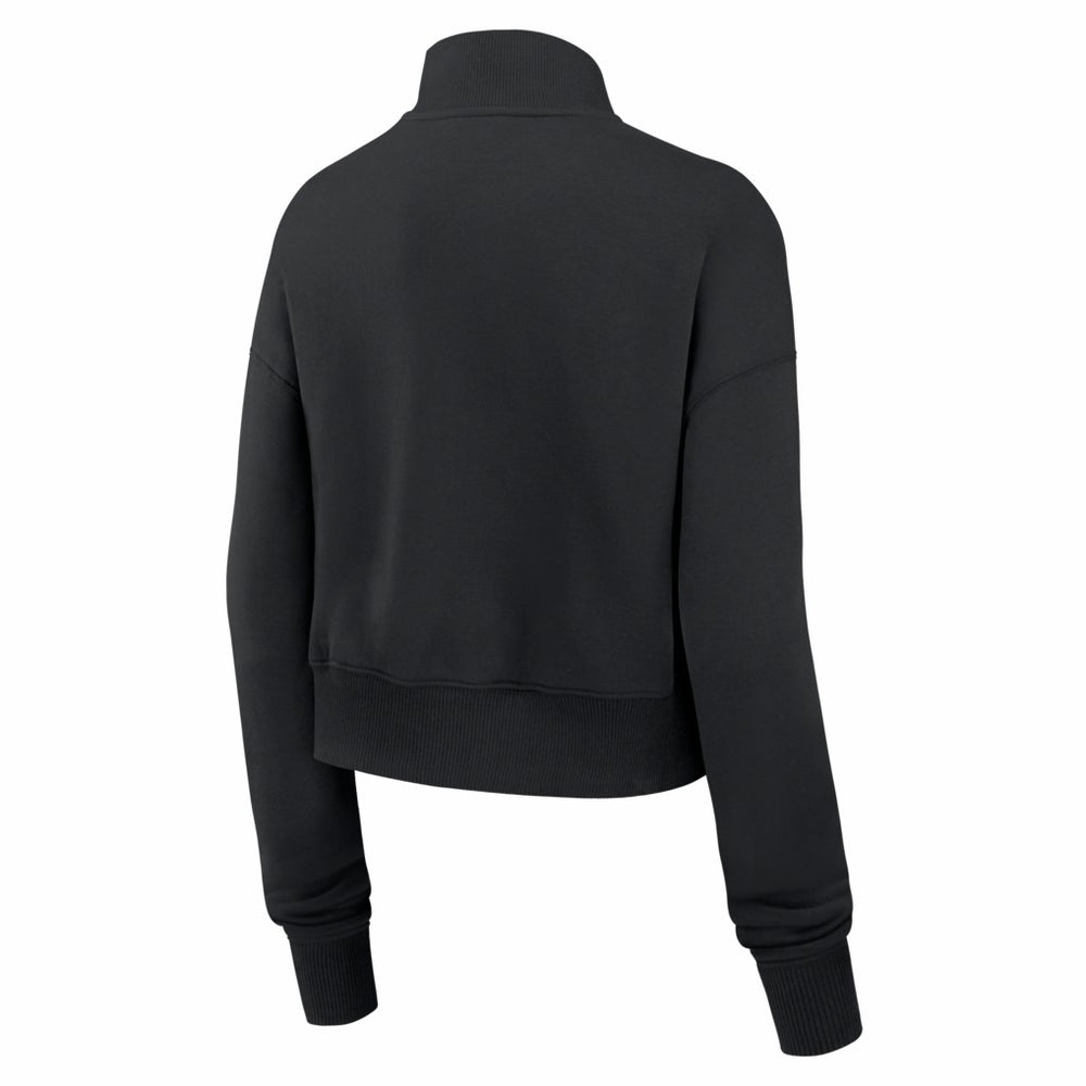 Chicago Bears Nike Women's Legacy Phoenix Fleece Cropped Half-Zip Sweatshirt