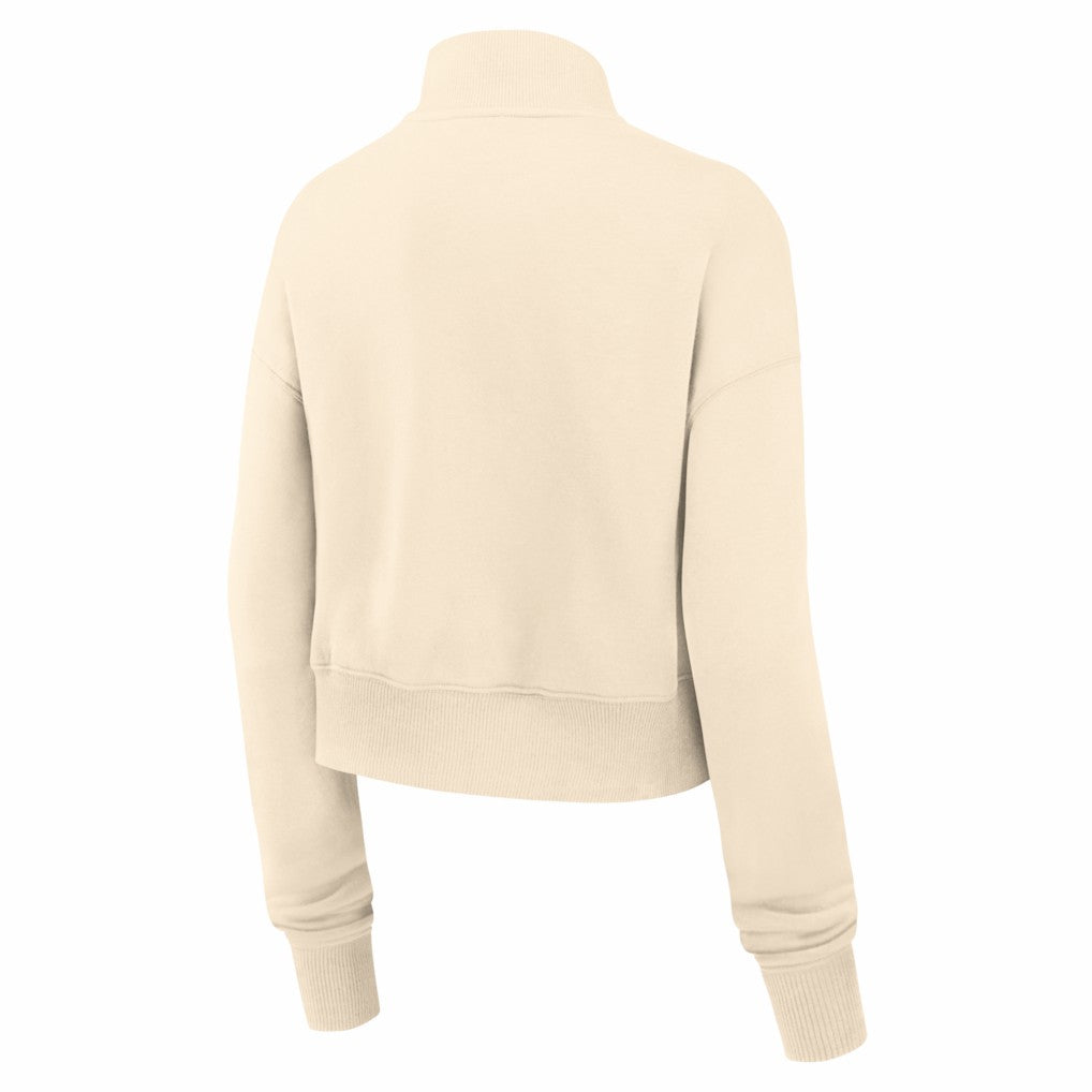 Chicago Bears Nike Women's Legacy Phoenix Fleece Cropped Half-Zip Sweatshirt
