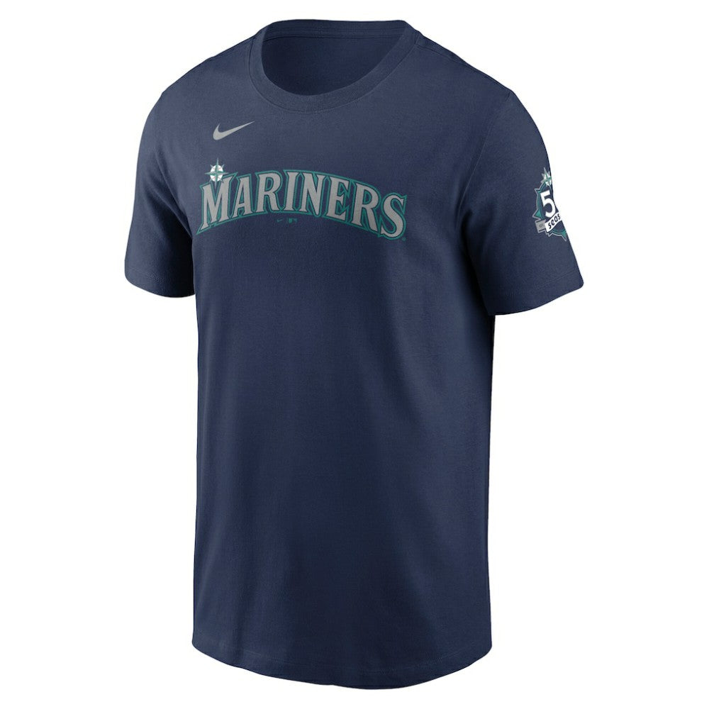 Cal Raleigh Seattle Mariners Nike 50th Season Name & Number T-Shirt | MLB Shop