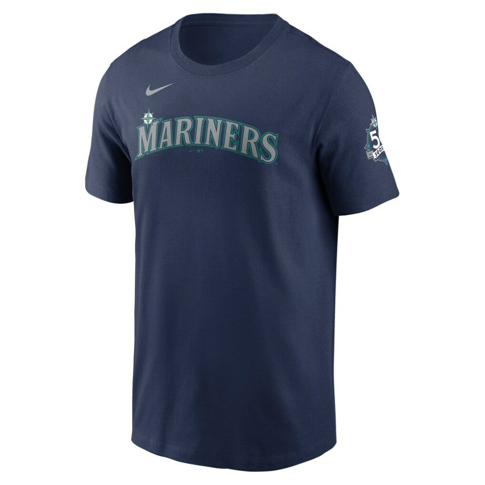 Julio Rodríguez Seattle Mariners Nike 50th Season Name & Number T-Shirt | MLB Online