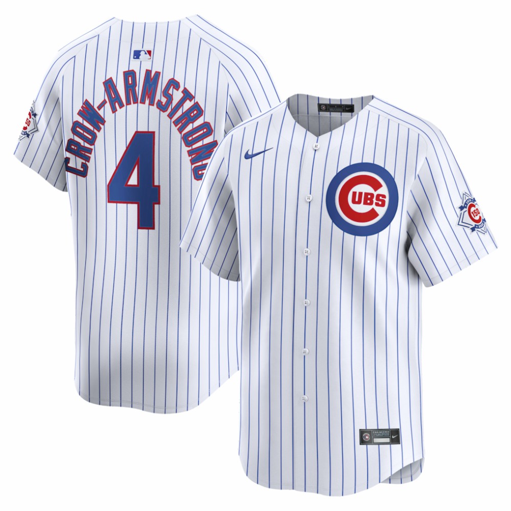 Pete Crow-Armstrong Chicago Cubs Nike 150th Anniversary Limited Jersey | MLB Outlet