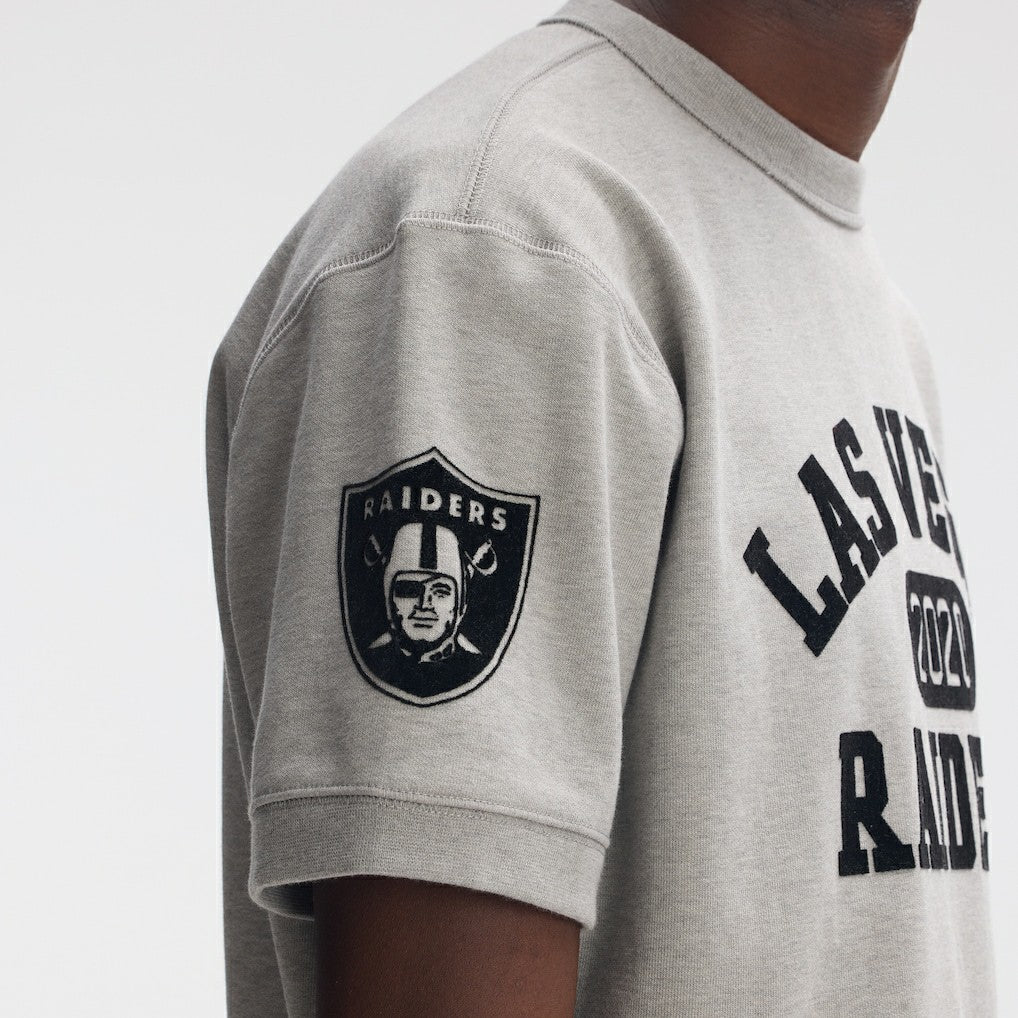 Las Vegas Raiders Fanatics IconicFleece Short Sleeve Sweatshirt