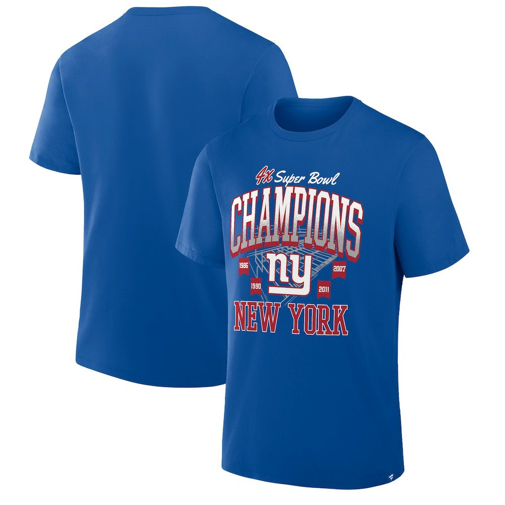 New York Giants Fanatics 4x Super Bowl Champions T-Shirt