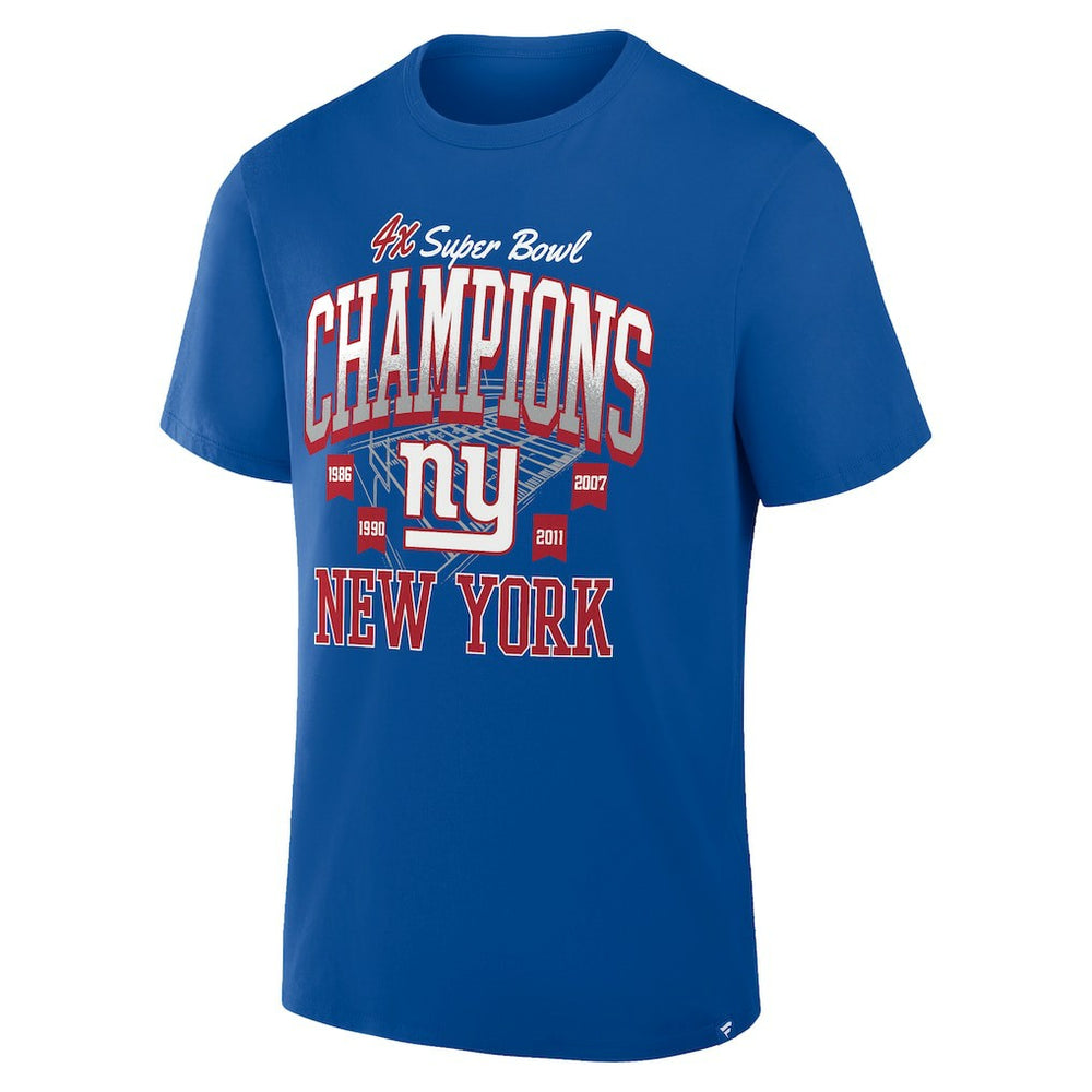 New York Giants Fanatics 4x Super Bowl Champions T-Shirt
