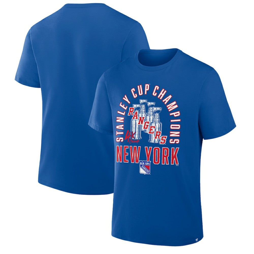 New York Rangers Fanatics 4x Stanley Cup Champions T-Shirt Online
