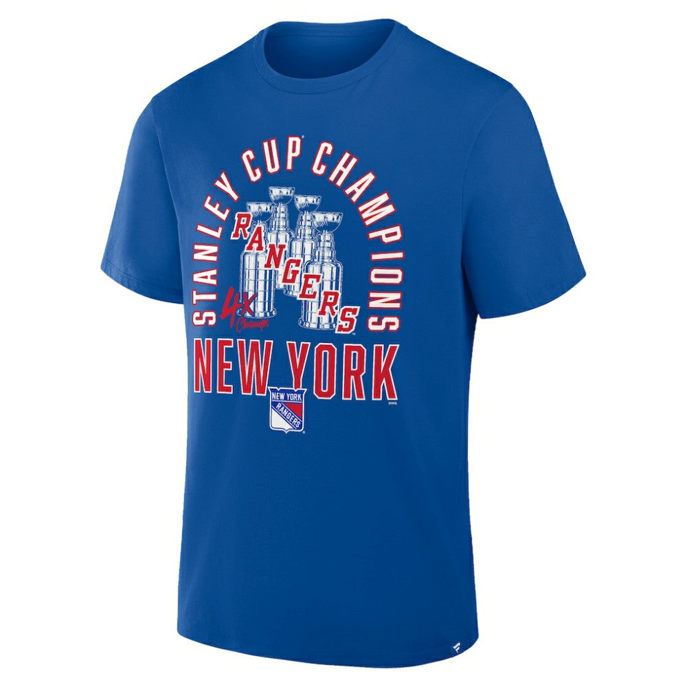 New York Rangers Fanatics 4x Stanley Cup Champions T-Shirt Online