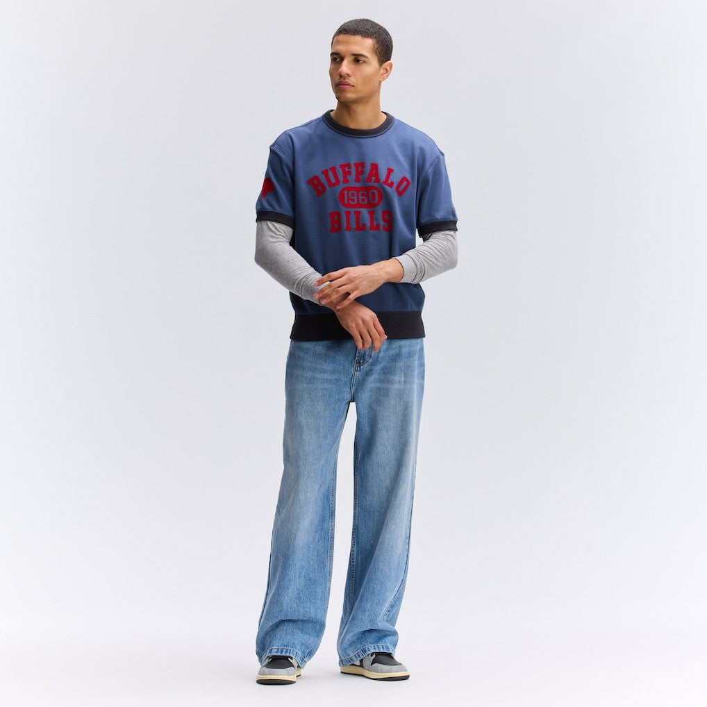 Buffalo Bills Fanatics IconicFleece Short Sleeve Sweatshirt