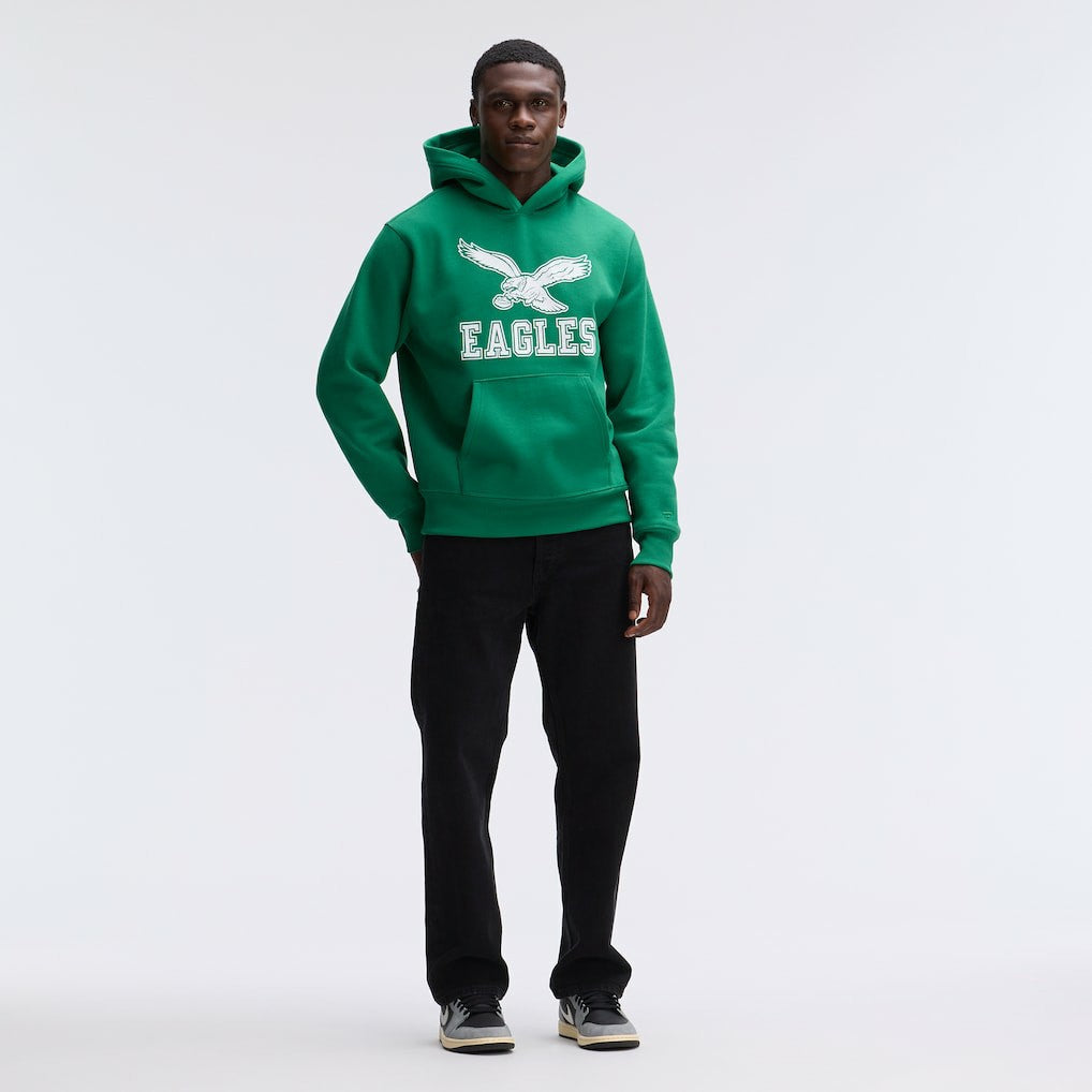 Philadelphia Eagles Fanatics IconicFleece Flocked Hoodie