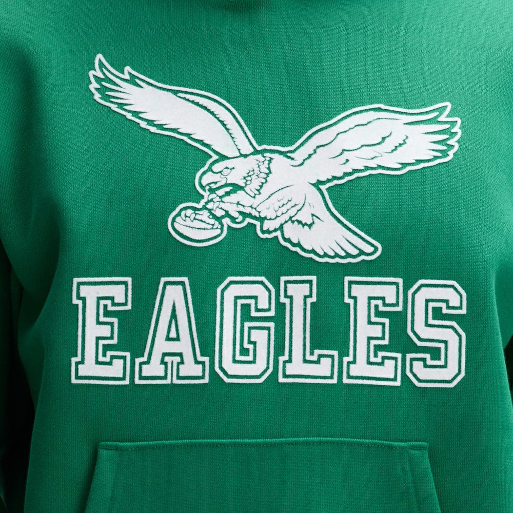 Philadelphia Eagles Fanatics IconicFleece Flocked Hoodie