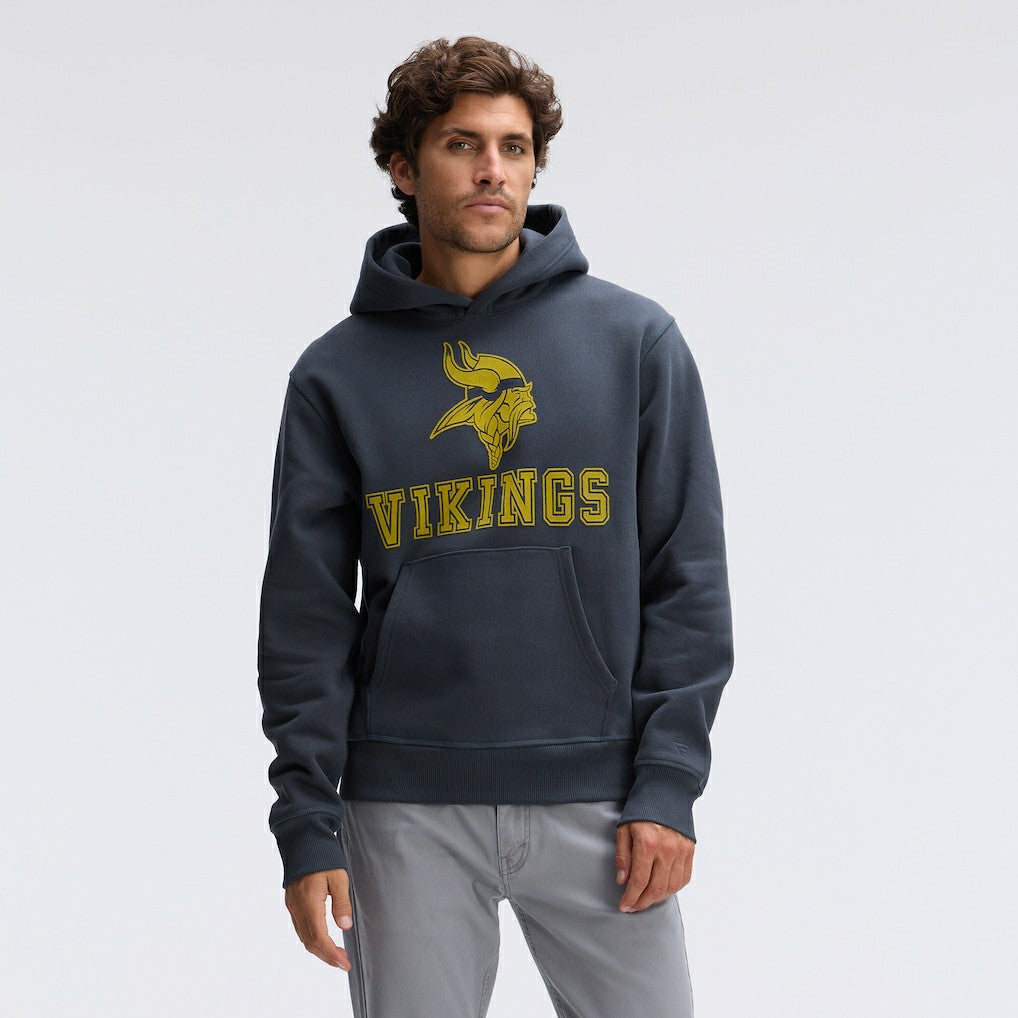 Minnesota Vikings Fanatics IconicFleece Flocked Hoodie
