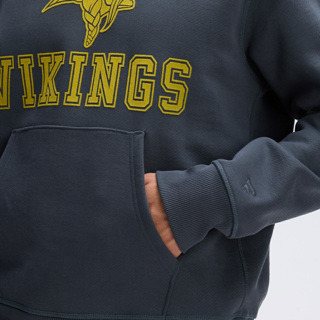 Minnesota Vikings Fanatics IconicFleece Flocked Hoodie