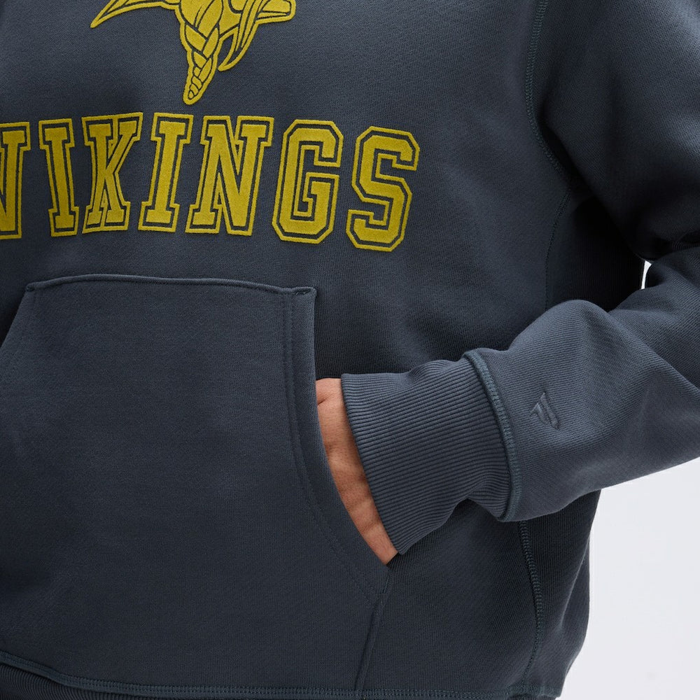 Minnesota Vikings Fanatics IconicFleece Flocked Hoodie
