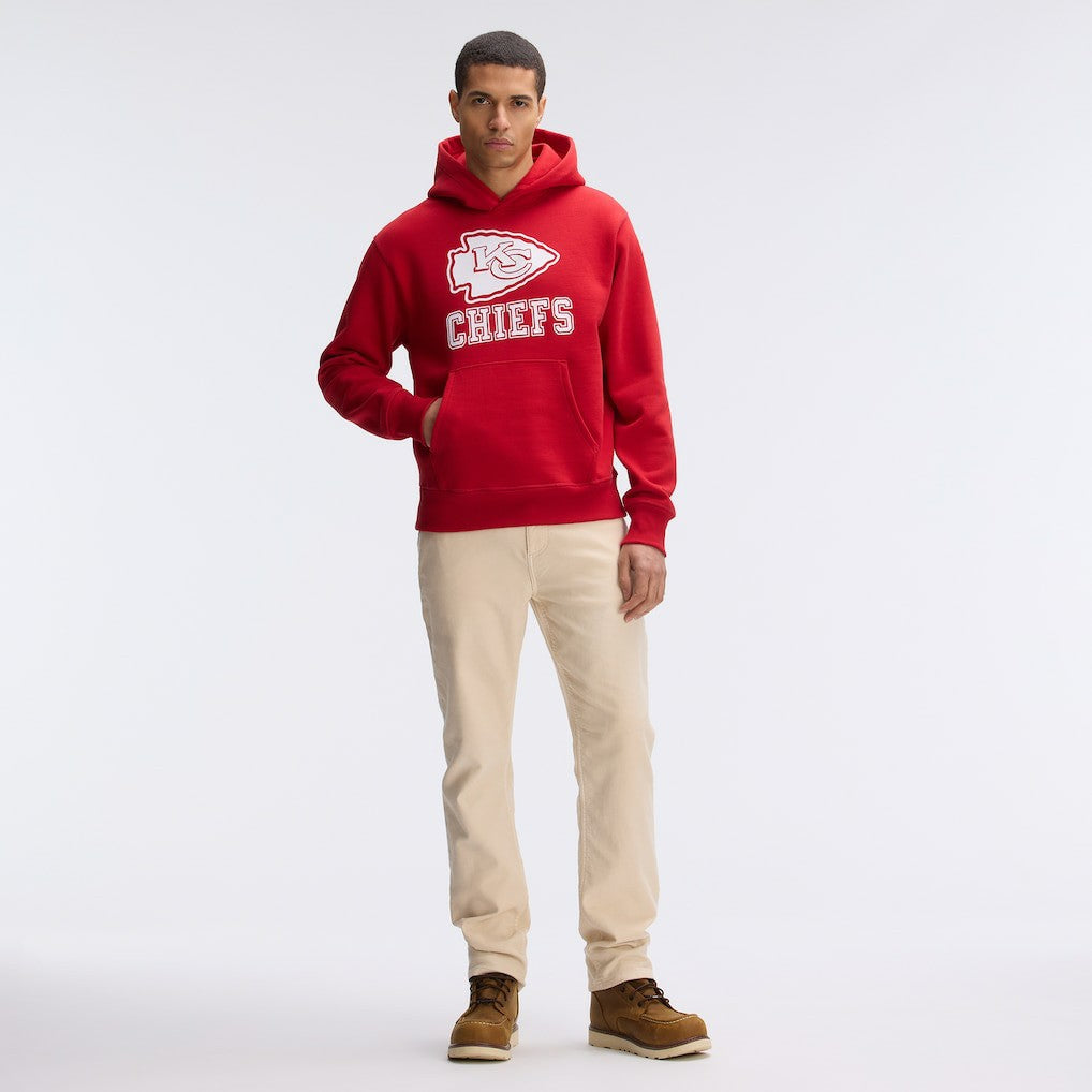 Kansas City Chiefs Fanatics IconicFleece Flocked Hoodie
