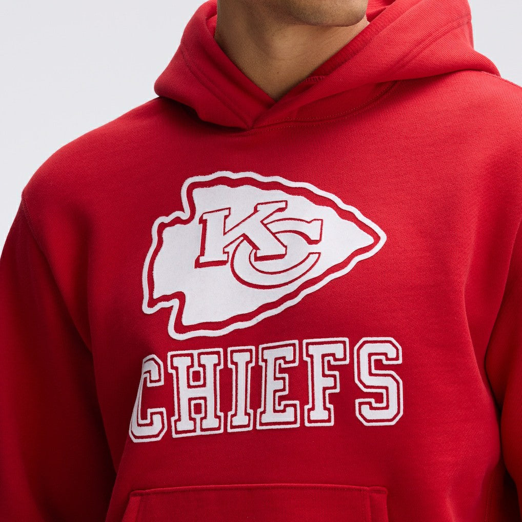 Kansas City Chiefs Fanatics IconicFleece Flocked Hoodie