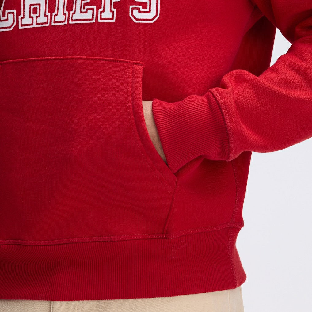 Kansas City Chiefs Fanatics IconicFleece Flocked Hoodie