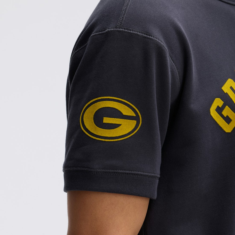 Green Bay Packers Fanatics IconicFleece Short Sleeve Sweatshirt