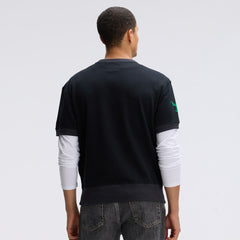 Philadelphia Eagles Fanatics IconicFleece Short Sleeve Sweatshirt