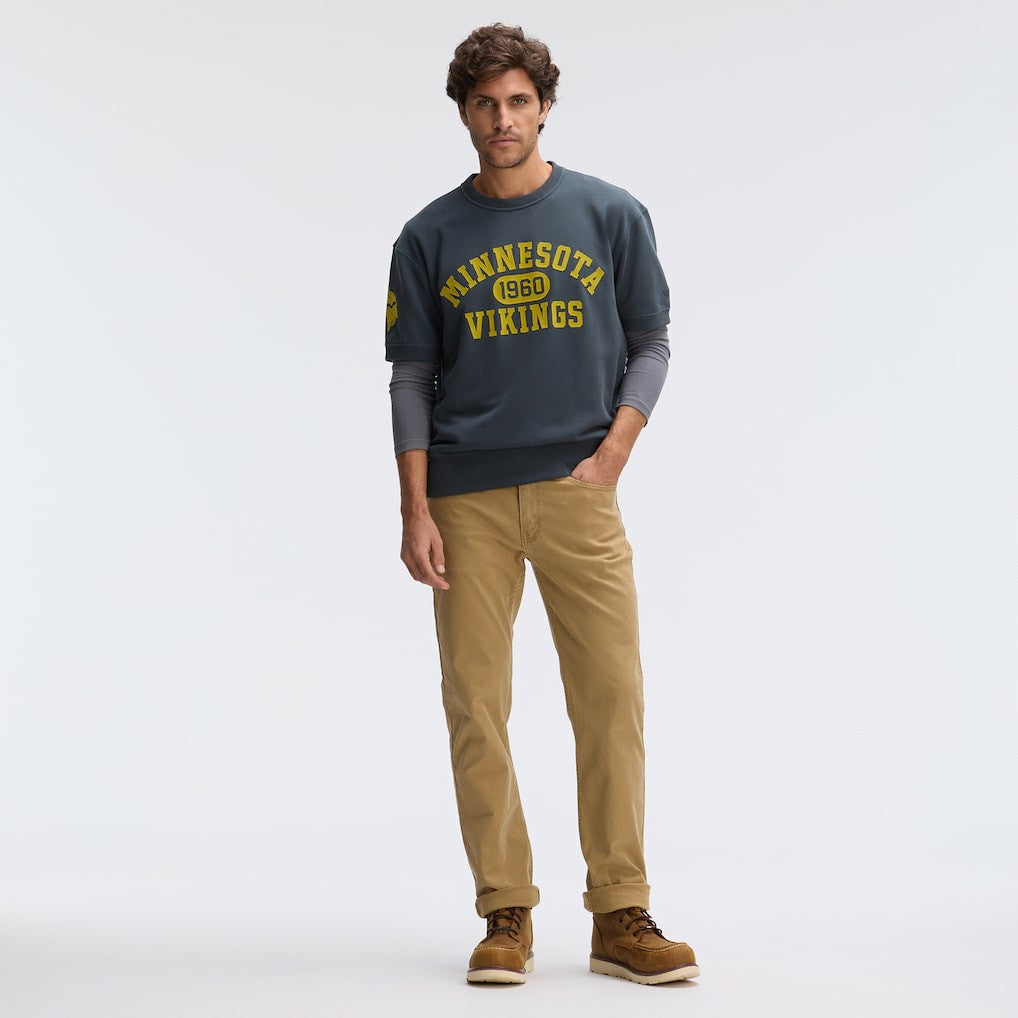 Minnesota Vikings Fanatics IconicFleece Short Sleeve Sweatshirt