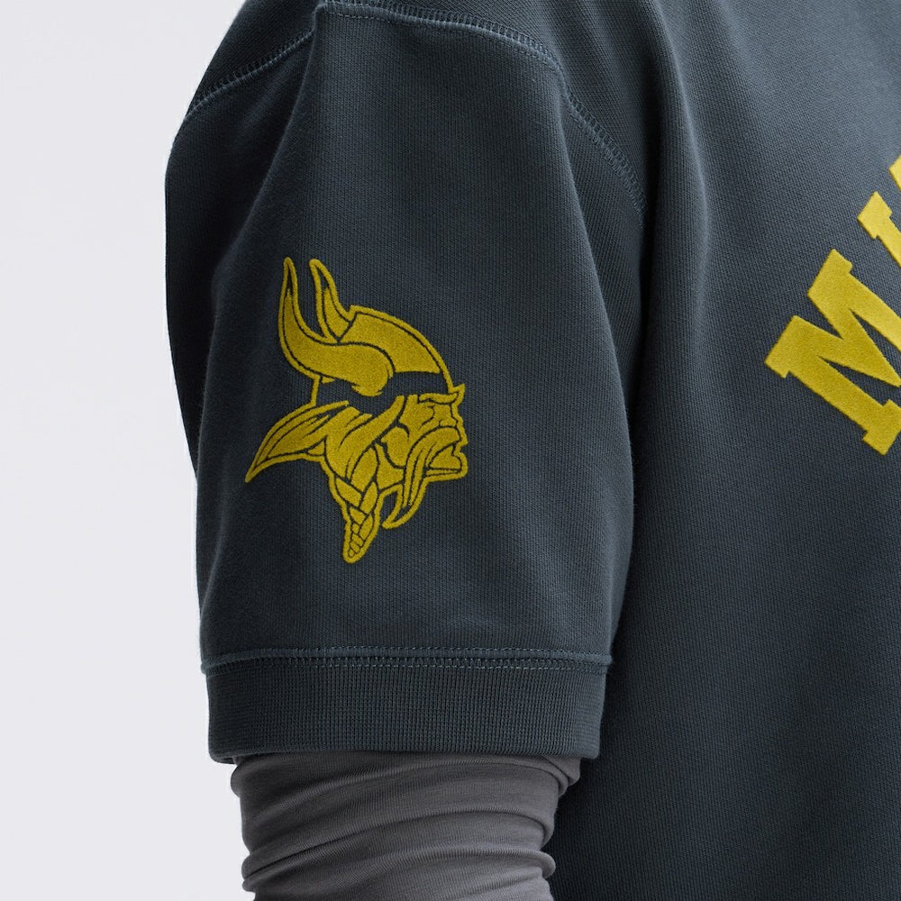 Minnesota Vikings Fanatics IconicFleece Short Sleeve Sweatshirt