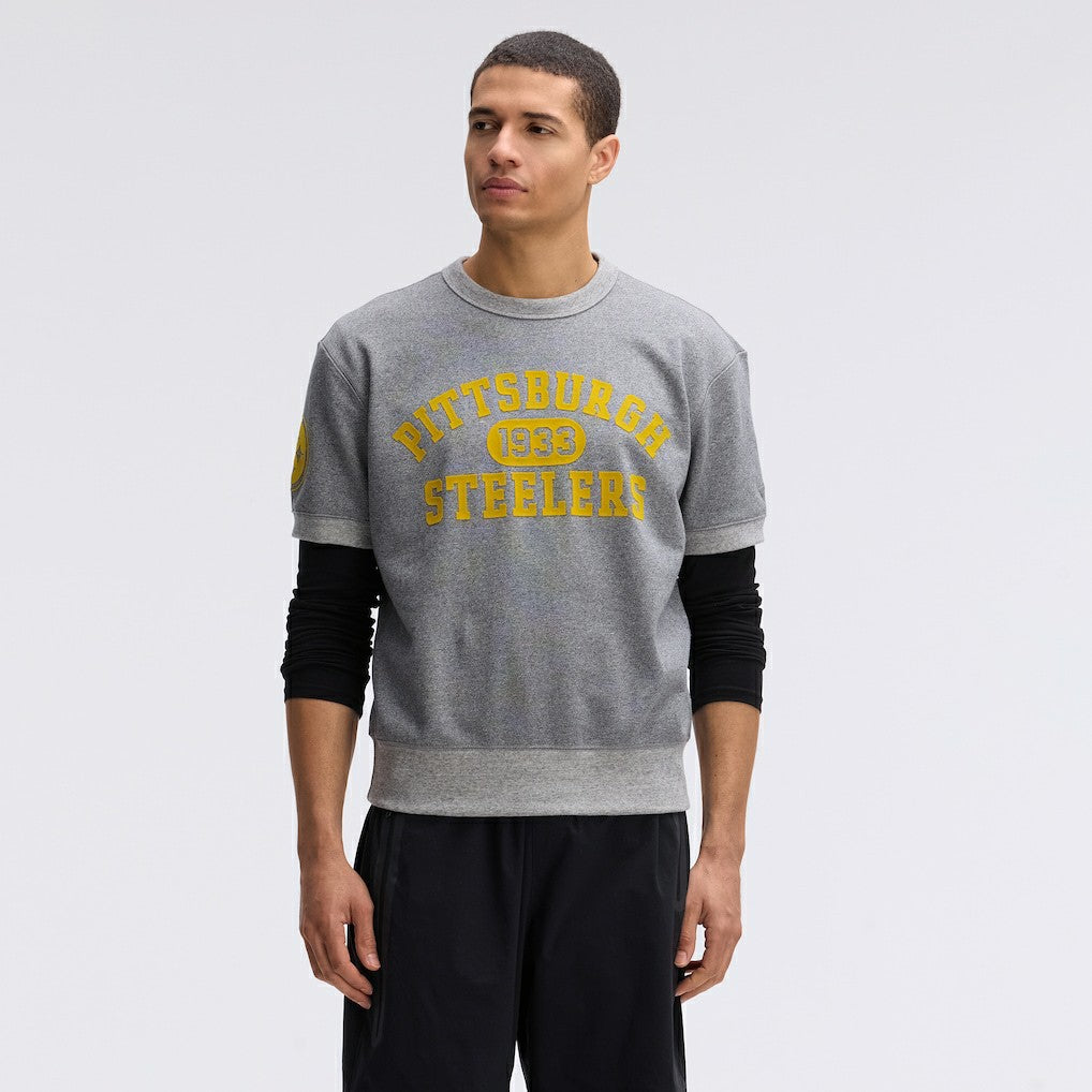 Pittsburgh Steelers Fanatics IconicFleece Short Sleeve Sweatshirt