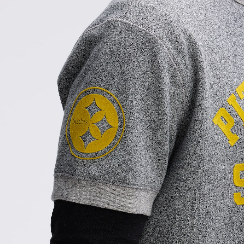 Pittsburgh Steelers Fanatics IconicFleece Short Sleeve Sweatshirt