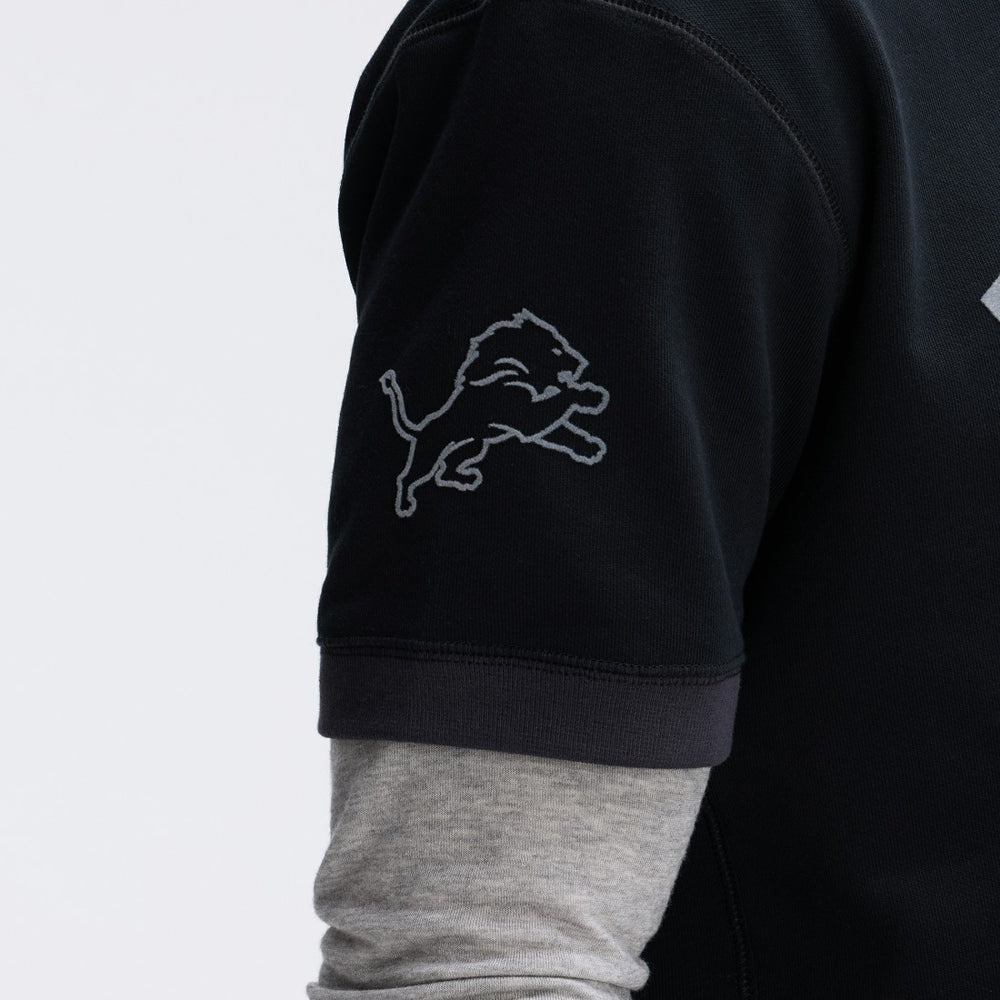 Detroit Lions Fanatics IconicFleece Short Sleeve Sweatshirt