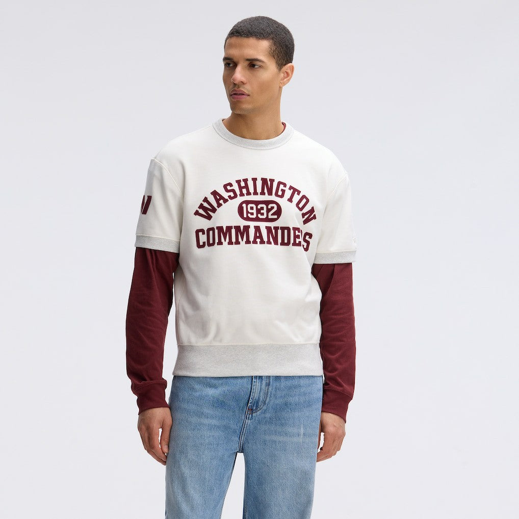 Washington Commanders Fanatics IconicFleece Short Sleeve Sweatshirt
