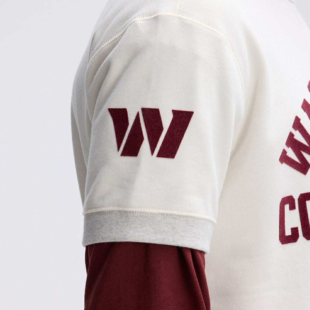 Washington Commanders Fanatics IconicFleece Short Sleeve Sweatshirt