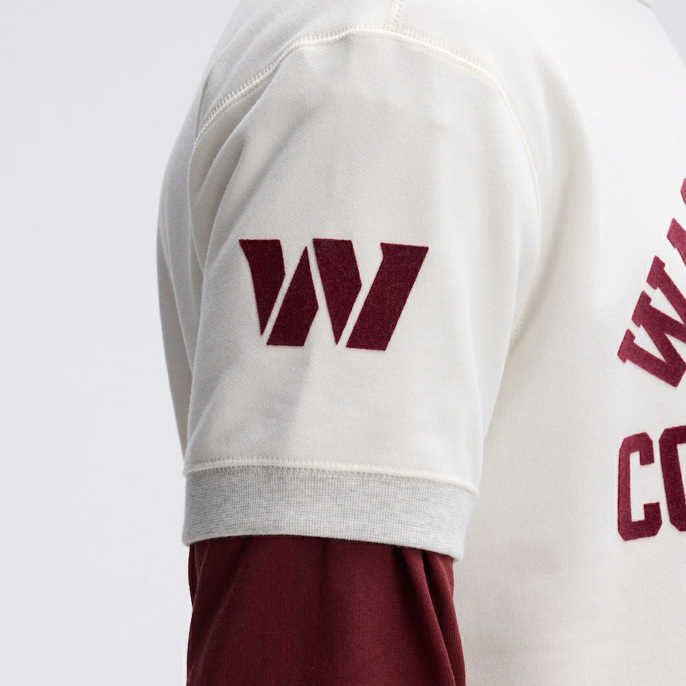Washington Commanders Fanatics IconicFleece Short Sleeve Sweatshirt