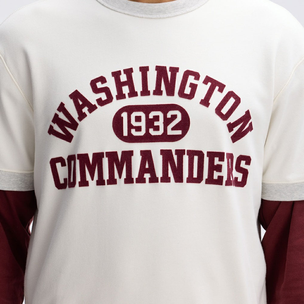Washington Commanders Fanatics IconicFleece Short Sleeve Sweatshirt