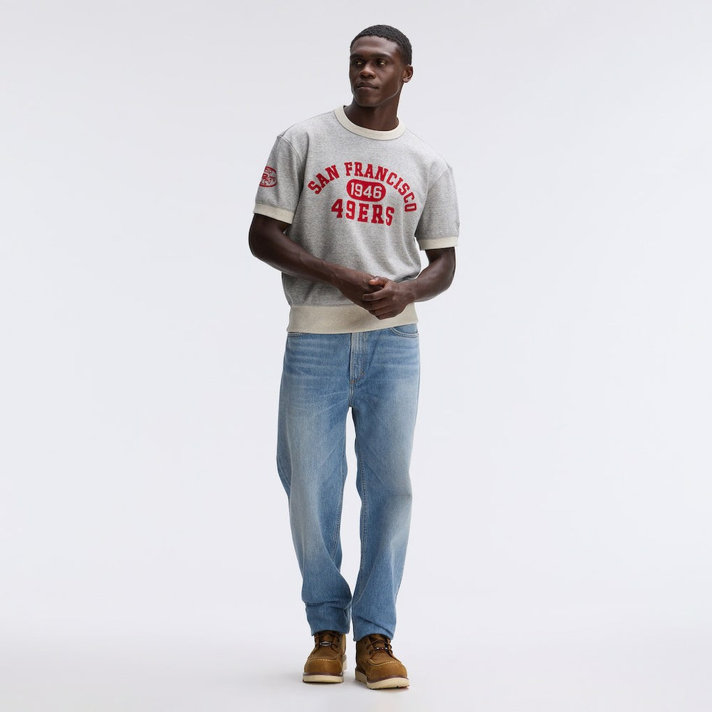 San Francisco 49ers Fanatics IconicFleece Short Sleeve Sweatshirt