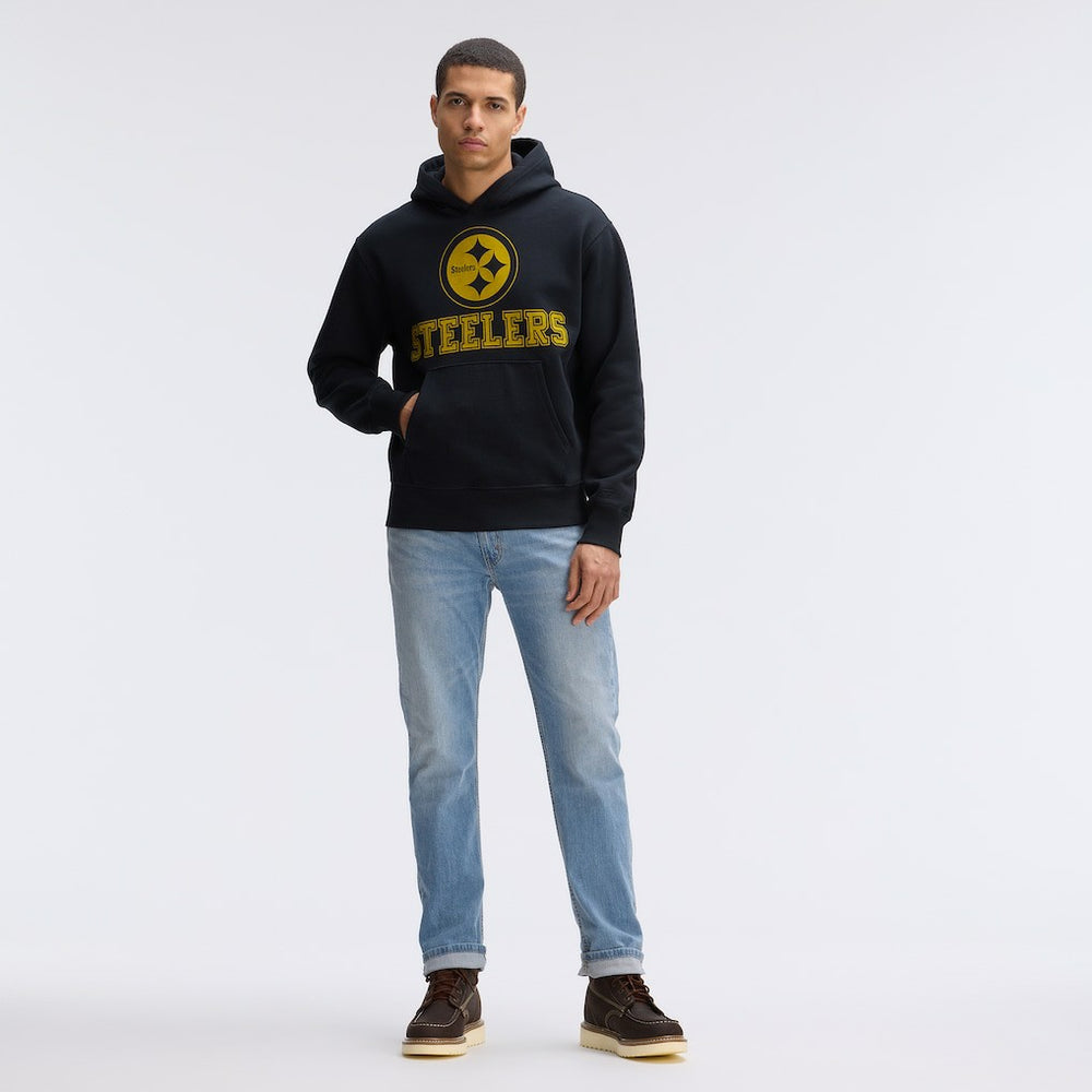Pittsburgh Steelers Fanatics IconicFleece Flocked Hoodie