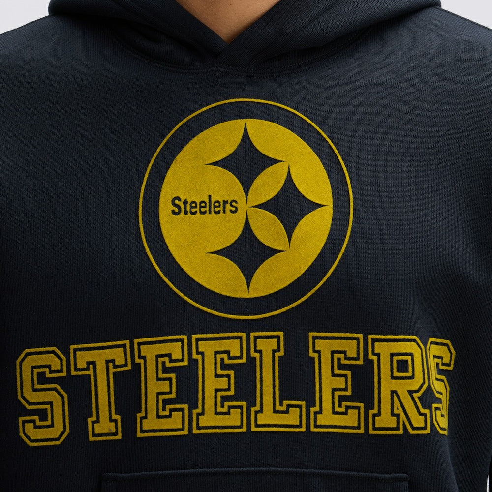 Pittsburgh Steelers Fanatics IconicFleece Flocked Hoodie