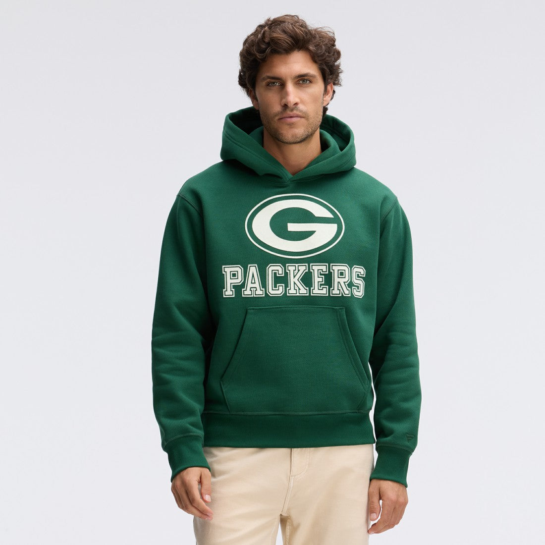 Green Bay Packers Fanatics IconicFleece Flocked Hoodie