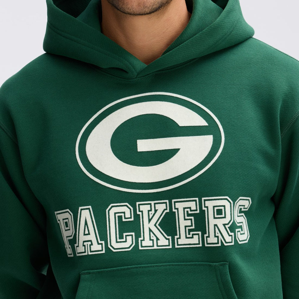 Green Bay Packers Fanatics IconicFleece Flocked Hoodie