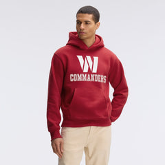 Washington Commanders Fanatics IconicFleece Flocked Hoodie