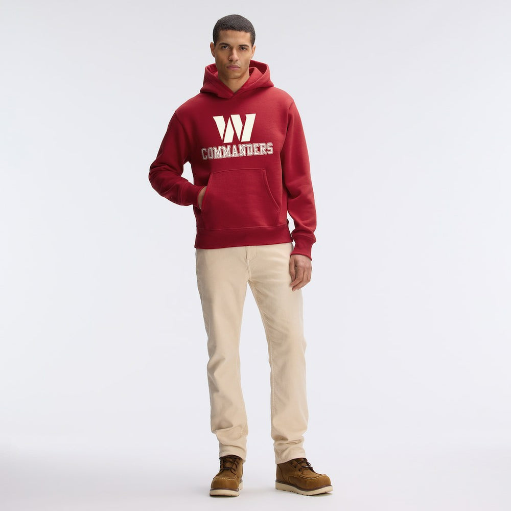Washington Commanders Fanatics IconicFleece Flocked Hoodie