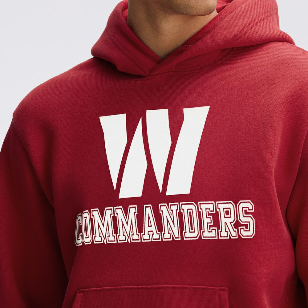 Washington Commanders Fanatics IconicFleece Flocked Hoodie
