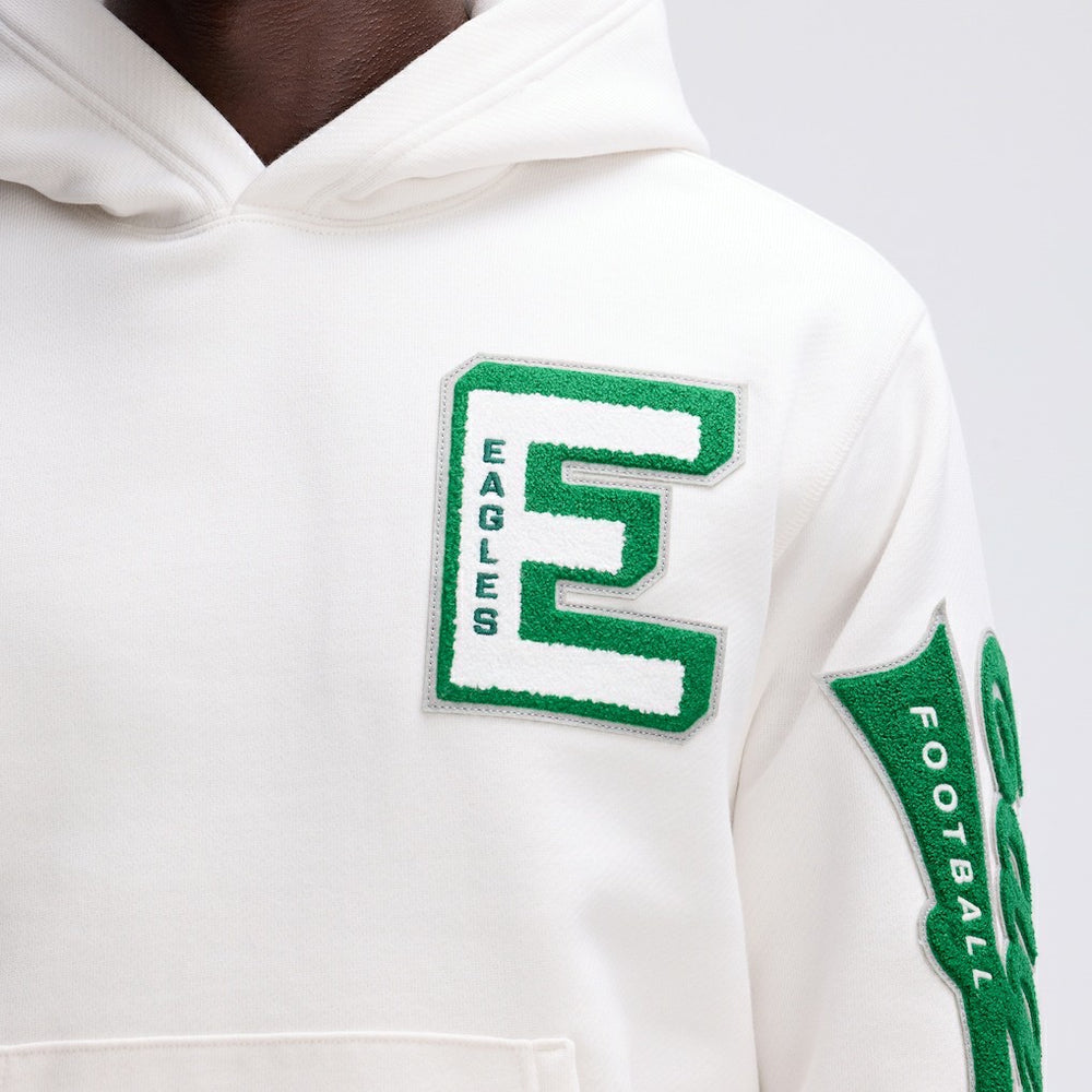 Philadelphia Eagles Fanatics IconicFleece Letterman Hoodie