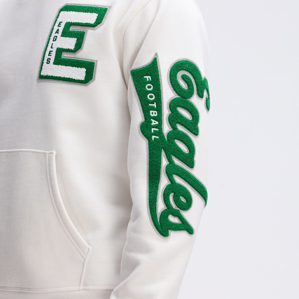 Philadelphia Eagles Fanatics IconicFleece Letterman Hoodie