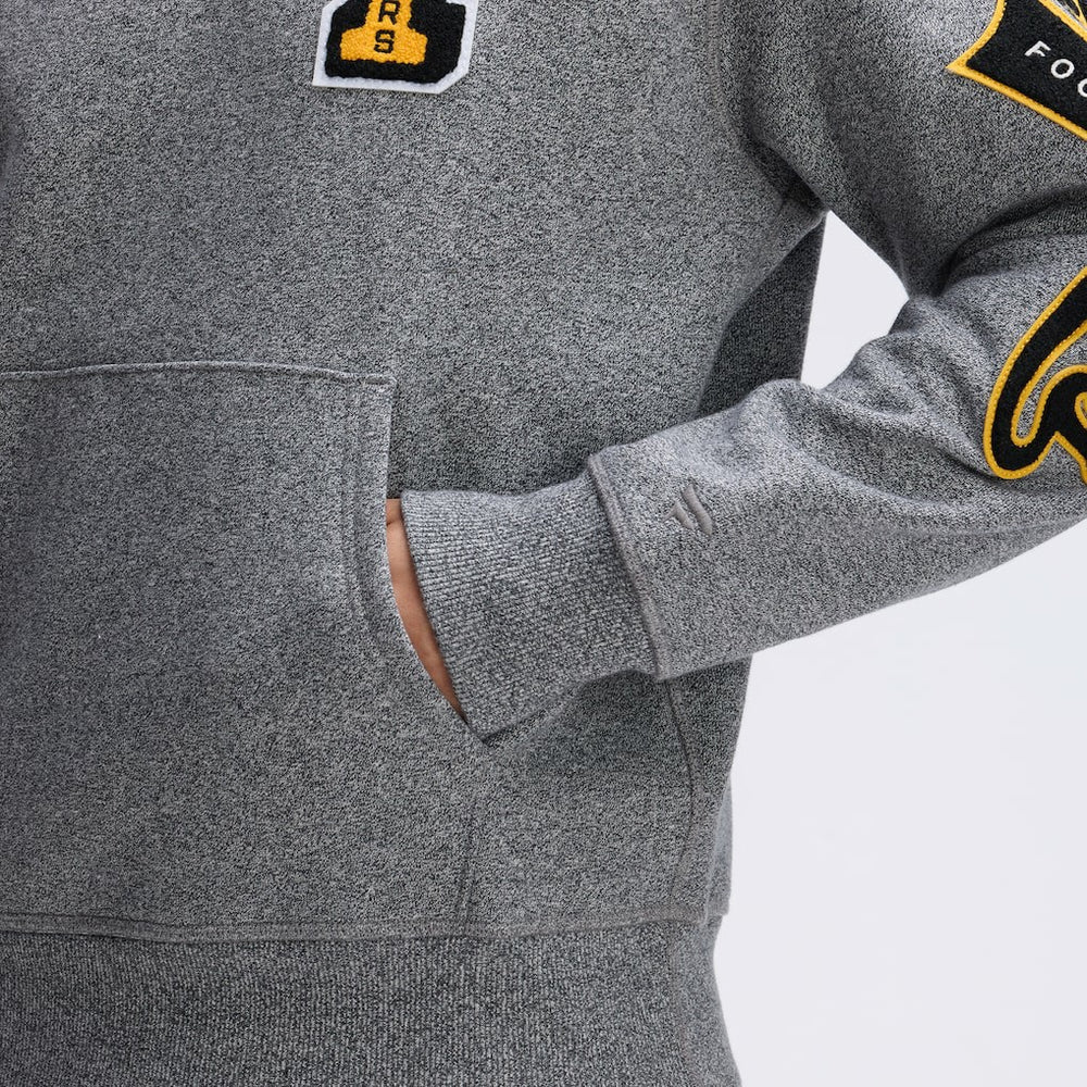 Pittsburgh Steelers Fanatics IconicFleece Letterman Hoodie